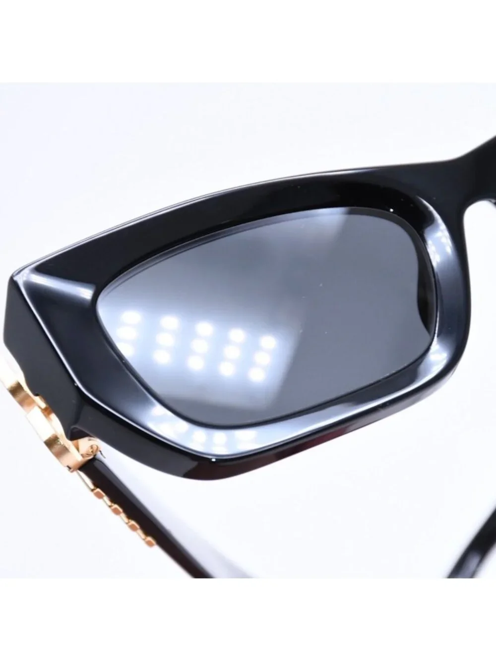 Miu Miu Sunglasses Eyewear Black Gold